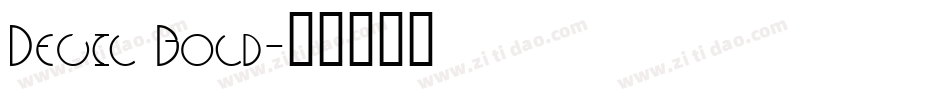 Devil Bold字体转换